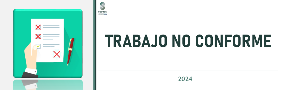 TRABAJO NO CONFORME